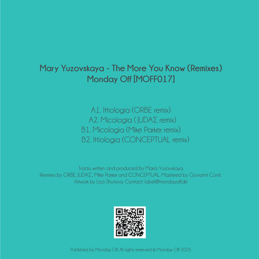 MARY YUZOVSKAYA - THE MORE YOU KNOW REMIXES