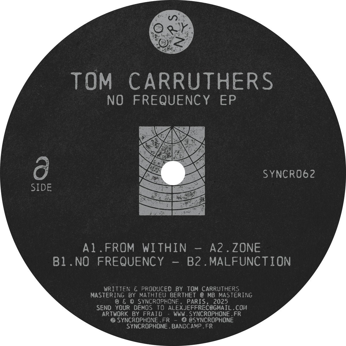 TOM CARRUTHERS - NO FREQUENCY EP