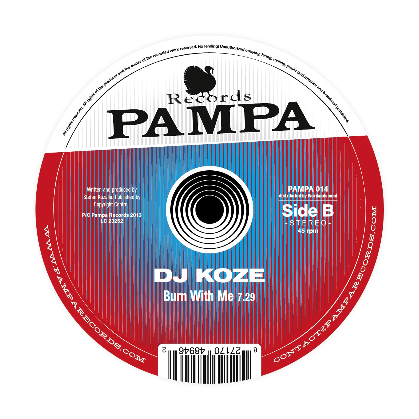 DJ KOZE - LA DUQUESA, BURN WITH ME (2023 REPRESS)